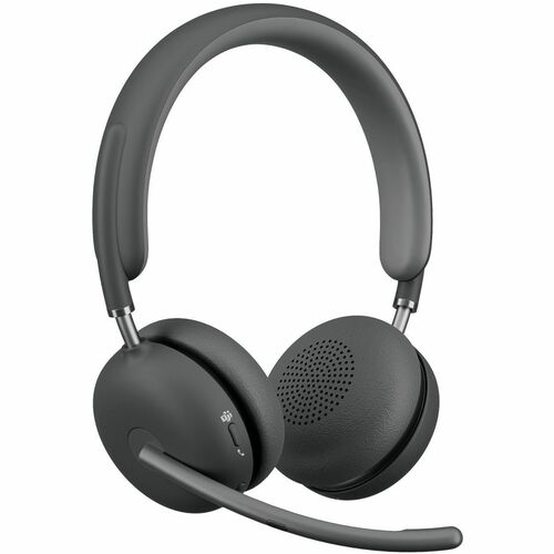Logitech Zone Wireless 2 Wired/Wireless Over-the-head Stereo Headset - Graphite - Microsoft Teams Certification - Binaural