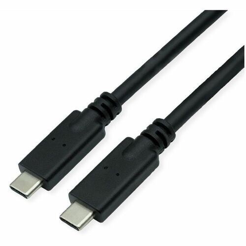 ROLINE USB 3.2 Gen 2 kompatibles Kabel, C-C, ST/ST, 10Gbit/s, Emark, 100W, schwarz, 3 m