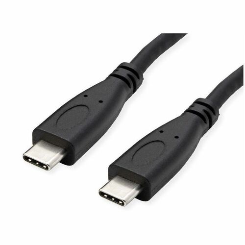 ROLINE USB 3.2 Gen 2 Kabel, C-C, ST/ST, 10Gbit/s, Emark, 100W, schwarz, 0,5 m