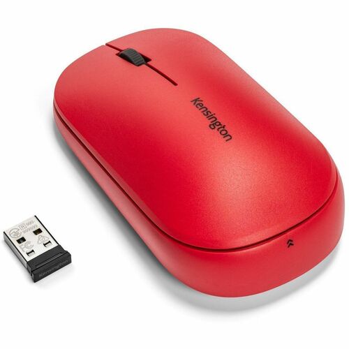 Kensington SureTrack Travel Mouse - Frecuencia Bluetooth/Radio - USB 3.0 Typo A - Óptico - 3 Botón(es) - Rojo - 1 Caja - I