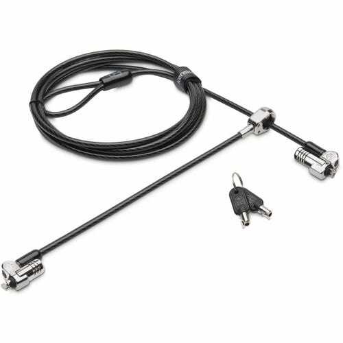 Kensington NanoSaver Cable de Bloqueo Para Portátil - 1.80m Cable - Barra en T patentada/cerradura con llave maestra - Par