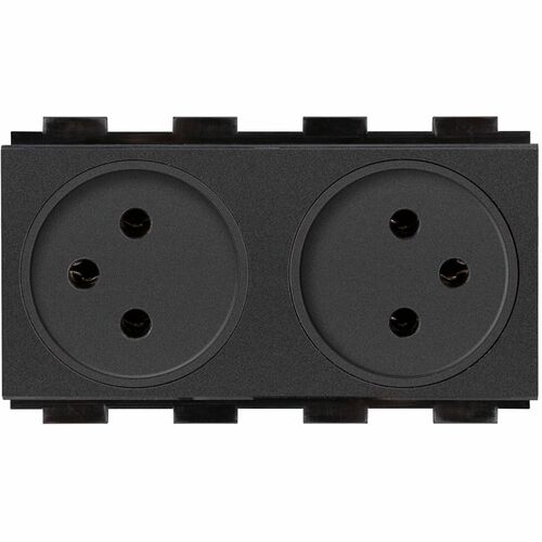 Crestron FT2A-PWR-IS-2 Tomada de energia - 2 x Power Receptacles - 230 V AC / 10 A Montagem embutida, Tabletop - Preto - P