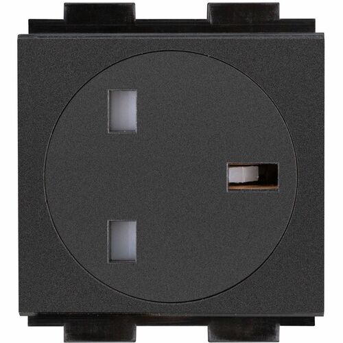 Crestron FT2A-PWR-UK-1-BASIC Tomada de energia - 1 x Power Receptacles - 230 V AC / 10 A Montagem embutida, Tabletop - Pre