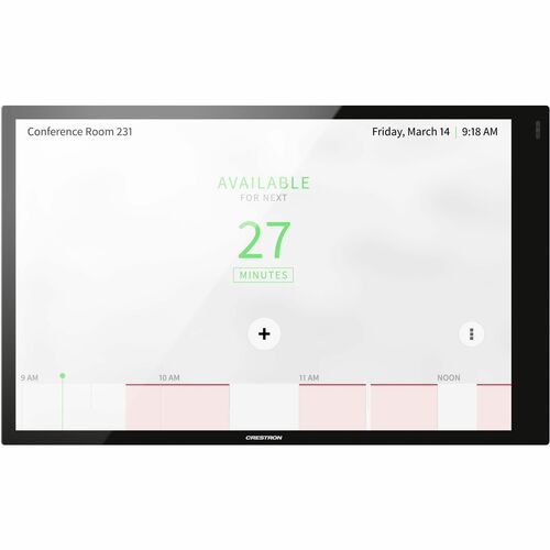 Crestron TSW-1070-GV-B-S Ecrã tátil de programação de salas - 14,9 cm Altura x 24 cm Largura x 5,1 cm Profundidade - Preto