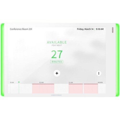 7IN ROOM SCHEDULING TOUCH SCREEN WHT SMOOTH TSW-770-LB-W-S