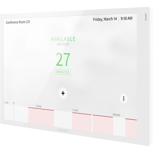 10.1IN ROOM SCHEDULING TOUCH SCREEN WHITE SMOOTH TSW-1070-LB-