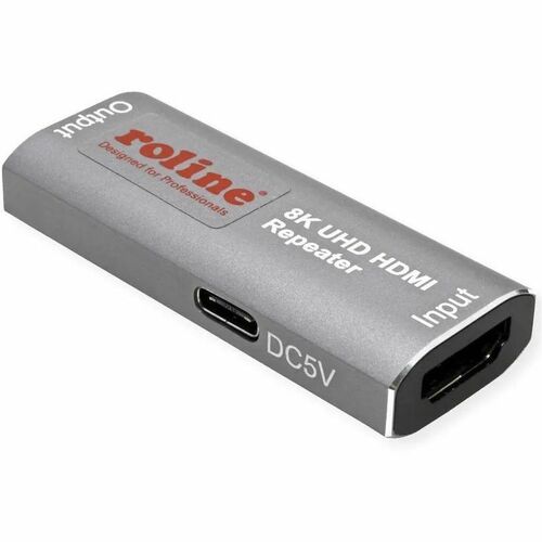 Roline Video-Extender-Transmitter/Receiver - Verkabelt - 1 Eingabegerät - 1 Ausgabegerät - 10 m Reichweite - 1 x USB - 1 x