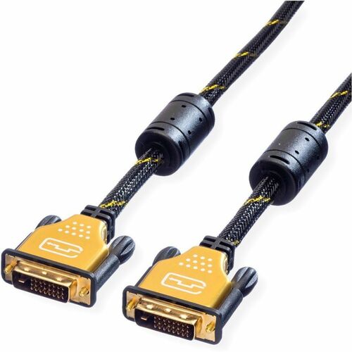 Roline Gold 5 m DVI-D Videokabel - Cable for Monitor, Videogerät, Bildschirm - Unterstützt bis zu3840 x 2160 - Abschirmung