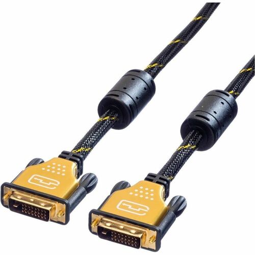 Roline Gold 3 m DVI-D Videokabel - Cable for Monitor - Unterstützt bis zu3840 x 2160 - Abschirmung - Golden Beschichteter 