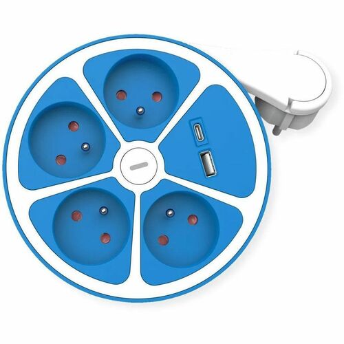 Roline PowerBar Steckdosenleiste - 1 x USB Typ A, 1 x USB Typ C, 4 x Typ E - 3 m Kabel - 250 V AC Voltage - 3,60 kW - Desk
