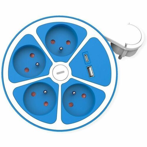 Roline PowerBar Steckdosenleiste - 1 x USB Typ A, 1 x USB Typ C, 4 x Typ E - 1,50 m Kabel - 250 V AC Voltage - 3,60 kW - D