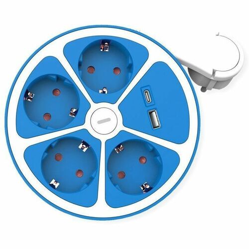 Roline PowerBar Steckdosenleiste - 1 x USB Typ A, 1 x USB Typ C, 4 x Typ F - 3 m Kabel - 250 V AC Voltage - 3,60 kW - Desk