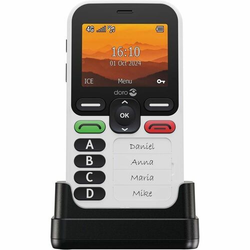 Doro Leva X10 DFB-0580 128 MB Feature Phone - 6.1 cm (2.4"") 240 x 320 - Cortex A7Single-core (1 Core) 1 GHz - 64 MB RAM -