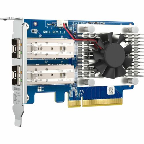 QNAP QXG-10G2SF-NXE Cartão Ethernet 10 GB para Dispositivo de armazenamento NAS, PC - 10GBase-X, 1000Base-X - SFP+ - Cartã