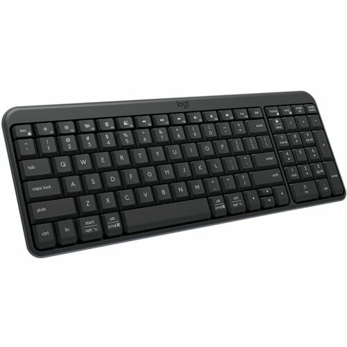 Logitech K250 Bluetooth Keyboard with Numpad, Easy Connectivity, Compact Wireless Keyboard made with Recycled Plastic, Spi