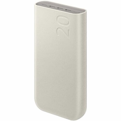 Cargador portátil Samsung - Beige - Para Smartphone, Tablet PC - 20000mAh - 45W - 2.25A - 20 V DC, 3,3 V DC Salida - 9 V E