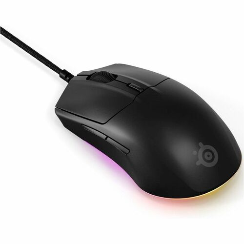 SteelSeries Rival 3 Gen 2 Gaming Mouse - TrueMove Core - Cable - Black - 8500 dpi - 6 Button(s) - Right-handed
