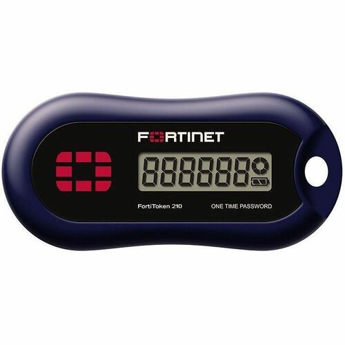 FortiToken-210 One hundred pieces one-time password token time based password generator. Perpetual license Compatible with
