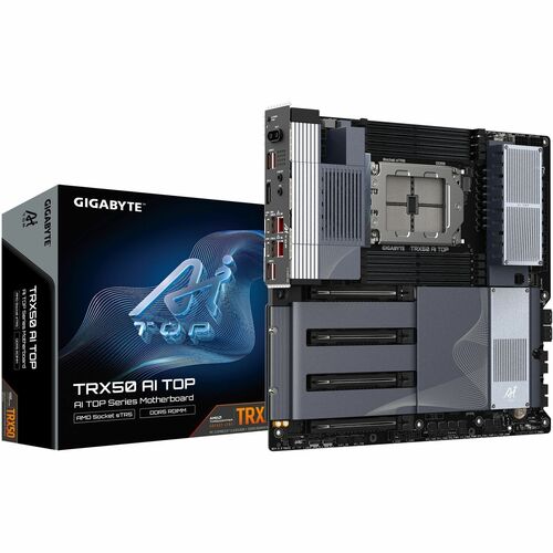 Gigabyte Ultra Durable TRX50 AI TOP Gaming Desktop Motherboard - AMD TRX50 Chipset - Socket sTR5 - Extended ATX - Ryzen Th