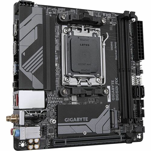 GIGABYTE Ultra Durable B650I AX Gaming Desktop Motherboard - AMD B650 Chipset - Socket AM5 - Mini ITX - Ryzen 7 Processor 
