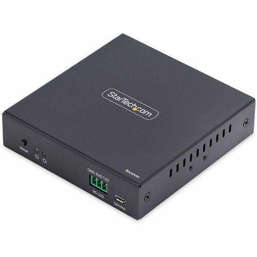 StarTech.com KVM Extender Receiver - Wired - 4K - 3840 x 2160 Maximum Video Resolution - 1 x Network (RJ-45) - 1 x USB - 1