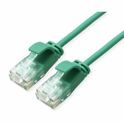 ROLINE GREEN 5 m Category 6a Network Cable - Cable for Network Device, Patch Panel - First End: 1 x RJ-45 Network - Male -