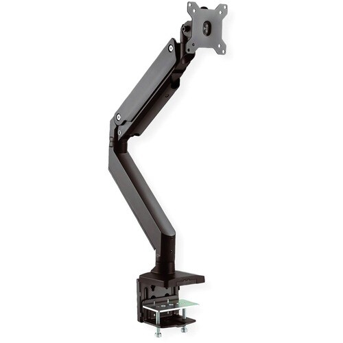 Roline Clamp Mount for LCD Monitor - Black - 1 Display(s) Supported - 15 kg Load Capacity - 75 x 75, 100 x 100 - Aluminium