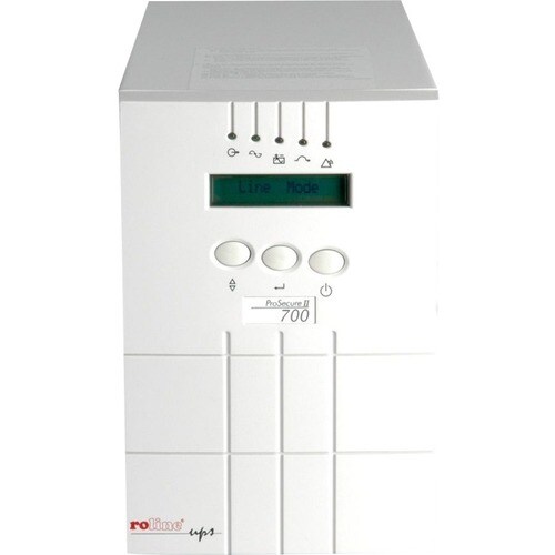 Roline ProSecure Double Conversion Online UPS - 700 VA/490 W - Tower - 5 Minute Stand-by - 230 V AC Input - 230 V AC Outpu