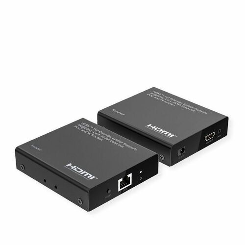 Roline Video Extender Transmitter/Receiver - Wired - 70 m Range - 2 x Network (RJ-45) - 1 x HDMI In - 2 x HDMI Out - 1 - 1