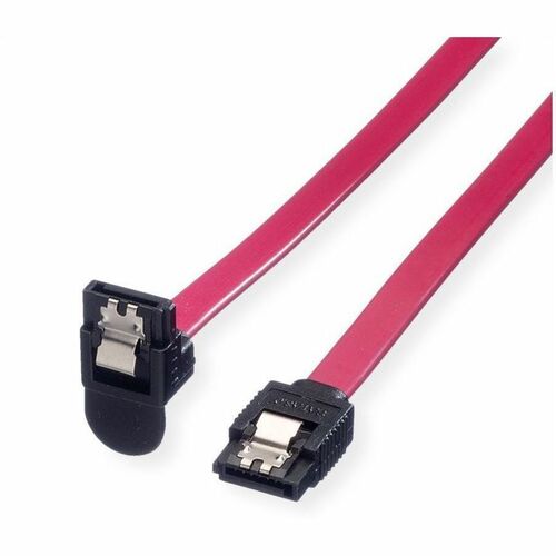 Roline 1 m SATA Data Transfer Cable - Cable for Hard Drive, SATA Controller - First End: 1 x 7-Pin SATA - Male - Second En