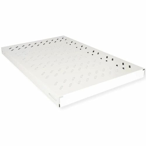 Roline 1U Rack-mountable Rack Shelf for Rack, Networking, Server, Enclosure - Light Grey - Steel, Metal - 50 kg Maximum We