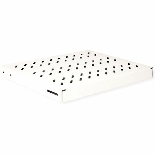 Roline 1U Rack-mountable Rack Shelf for Networking, Server, Enclosure - Light Grey - Steel, Sheet Metal - 50 kg Maximum We