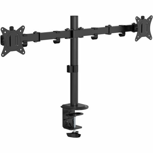 Origin Desk Mount for Monitor, Display - Black - Height Adjustable - 2 Display(s) Supported - 17" (43.18 cm) to 32" (81.28