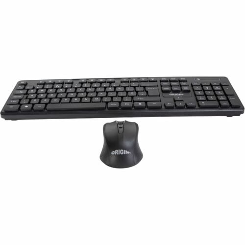 Origin Keyboard & Mouse - QWERTY - English - 1 Piece - USB Type A Volcanic Crater Structure Wireless RF 2.40 GHz Keyboard 
