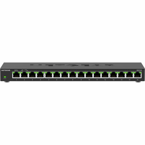 Netgear Business GS316v3 16 Anschlüsse Ethernet-Switch - Gigabit-Ethernet, Fast Ethernet - 10/100/1000Base-T - 2 Unterstüt