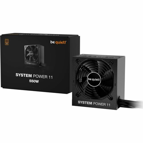 be quiet! System Power 11 S11-550W EPS12V, ATX 3.1 Stromversorgung - 550 W - Schwarz - Intern - 120 V AC, 230 V AC Eingang
