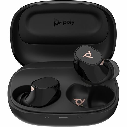 Poly Voyager Free 20 True Wireless Earbud Stereo Earset - Black - Binaural - In-ear - 3000 cm - Bluetooth - 16 Ohm - Noise