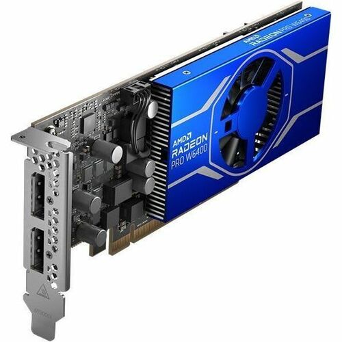 Carte Graphique AMD Radeon Pro W6400 - 4 Go GDDR6 - DisplayPort - 3 x DisplayPort - Mini DisplayPort