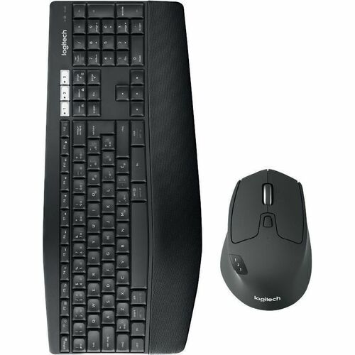 Logitech Performance Combo MK850 Keyboard & Mouse - USB Plunger Wireless Bluetooth/RF 2.40 GHz Keyboard - Graphite - USB W