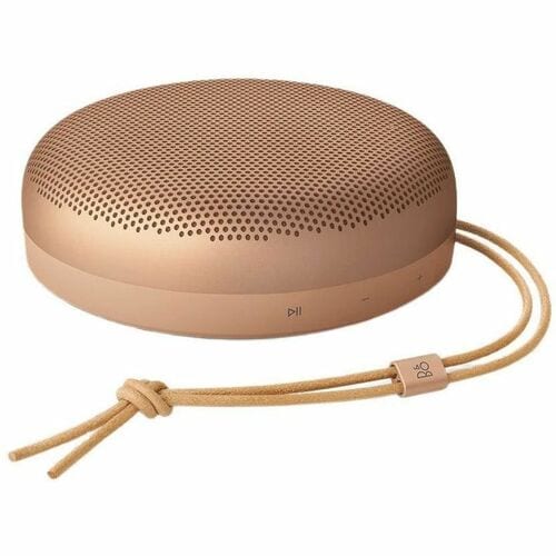 B&O Beosound A1 3rd Gen Portable Bluetooth Speaker System - 60 W RMS - Honey Tone - 54 Hz to 20 kHz - Battery Rechargeable
