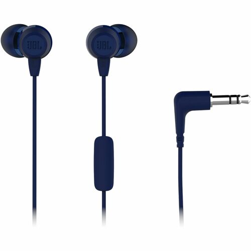 JBL C50HI In-Ear Headphones - Stereo - Mini-phone (3.5mm) - Wired - 20 Hz to 20 kHz - Earbud - Binaural - In-ear - 120 cm 