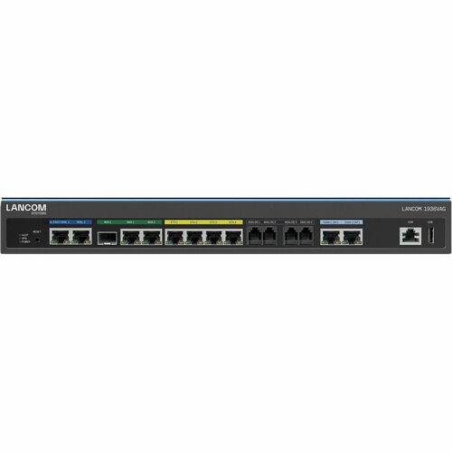 Lancom 1936VAG VoIP-Gateway - 6 x RJ-45 - 4 x FXS - USB - Gigabit-Ethernet - VDSL/ADSL2+ - ISDN - 1U Hoch - Rackmount