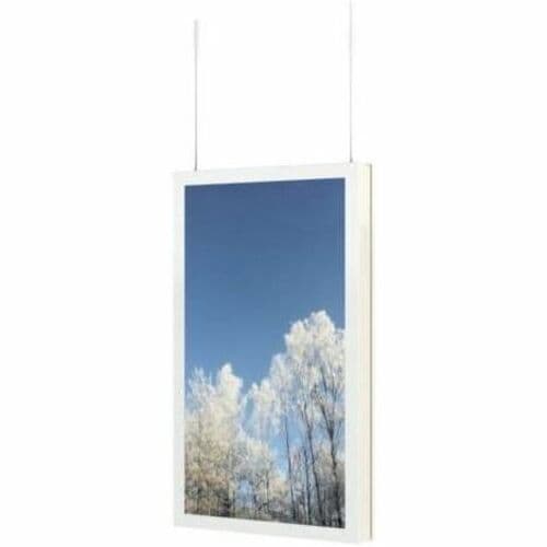 HI-ND Display Enclosure - 139.7 cm (55") - Portrait - Ceiling Mountable - Powder Coated Metal - White