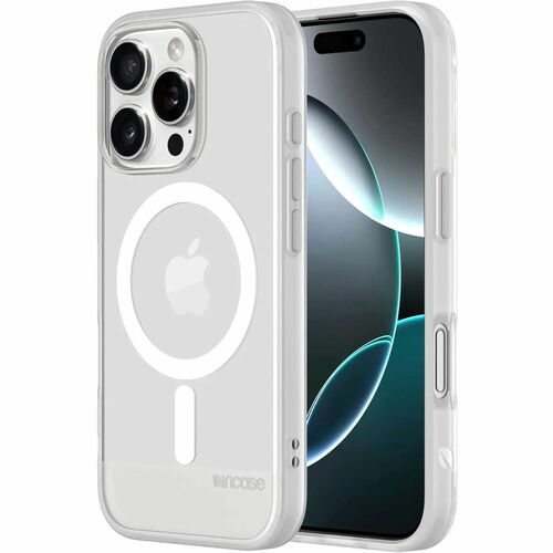 Incase Slim Case for Apple iPhone 16 Pro Smartphone - Frosted Texture - Clear - Drop Resistant, Bacterial Resistant - Poly