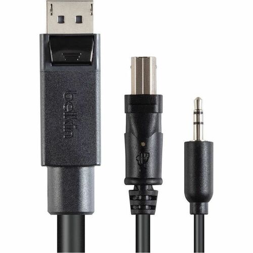 Belkin Modular DP Single-Head Host Cable, 10 ft. (3.0m) - 10 ft DisplayPort/Proprietary Data Transfer Cable for KVM Switch