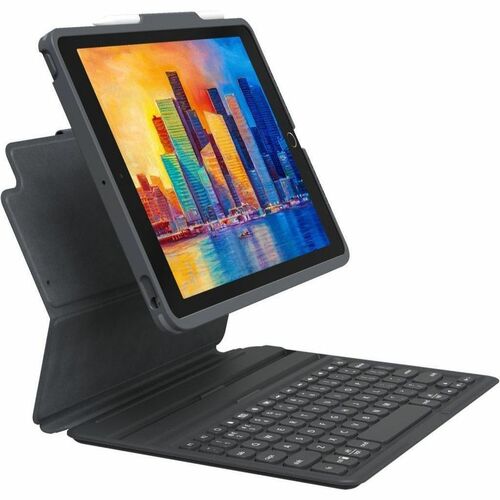 ZAGG Pro Keys Tastatur/Cover für 27,7 cm (10,9 Zoll) Apple iPad (10. Generation) Tablet - Schwarz, Grau - Polycarbonat Kör