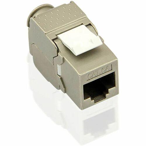 Value Network Connector - 1 x RJ-45 Keystone - Female - Shielding - Silver