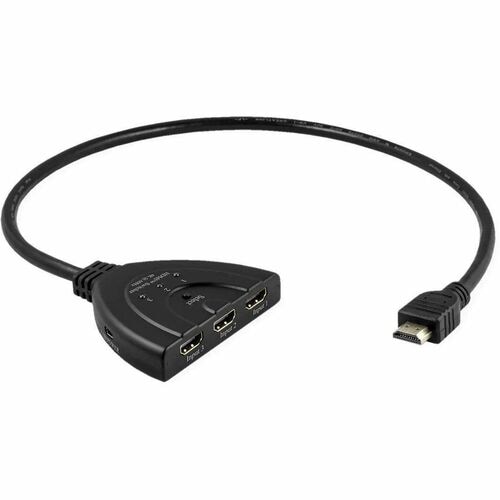 Value Audio/Video Switchbox - Cable - 3840 x 2160 - 4K - 2160p - 3 Input Device - 1 Display - Display, Monitor, Projector 