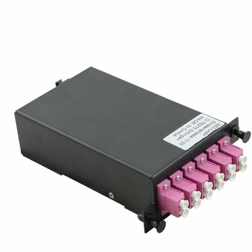 Value 12 Anschluss/AnschlüsseGlasfaserplatte - Glasfaserleitung - Schwarz - 6 x Duplex