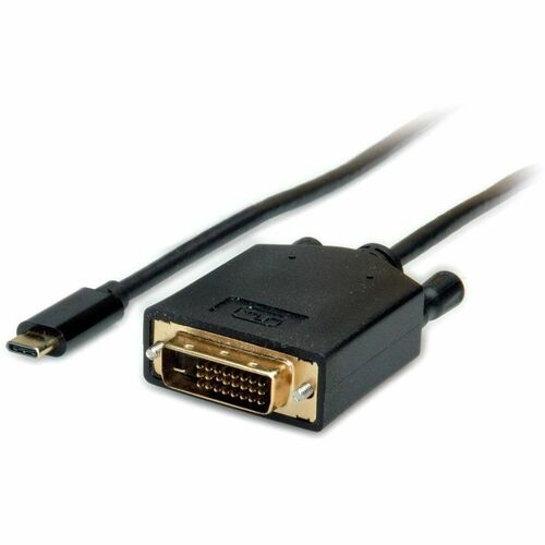 Value 2 m DVI-D/USB-C Videokabel - Cable for MacBook, Ultrabook, Notebook, PC, Monitor, Projektor, Display, TV - Unterstüt